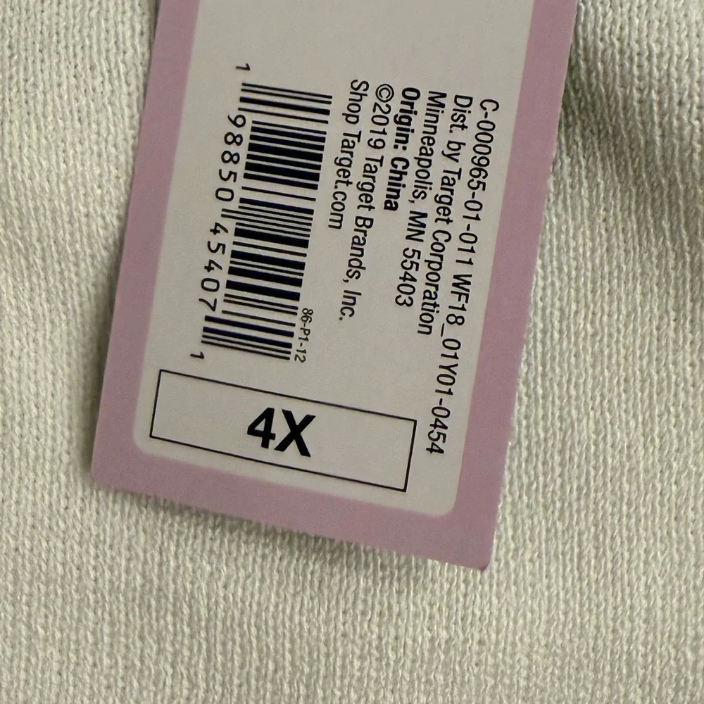 Brand New Wild Fable White Strapless Knit Tube Top 4X NWT - Picture 5 of 5